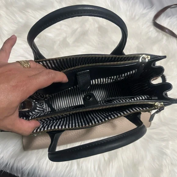 Kate Spade Black and Cream Satchel - Picture 6 of 7